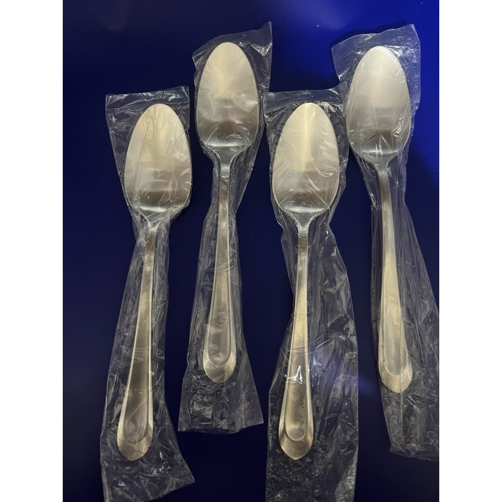 Argent Orfevres Nova Satin 18/10 Stainless Place‎ Spoons 8 1/8" Set Of 4 New